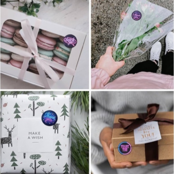 Thank You Sticker Labels 500 labels on roll. 1” Round NWT 8 Animal color designs - Picture 7 of 7